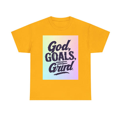 Inspirational Heavy God Goals Festival , Motivational Gift, Casual Wear, Spiritual Graphic Tee | Trendy Streetwear T-Shirt | Unisex Cotto...