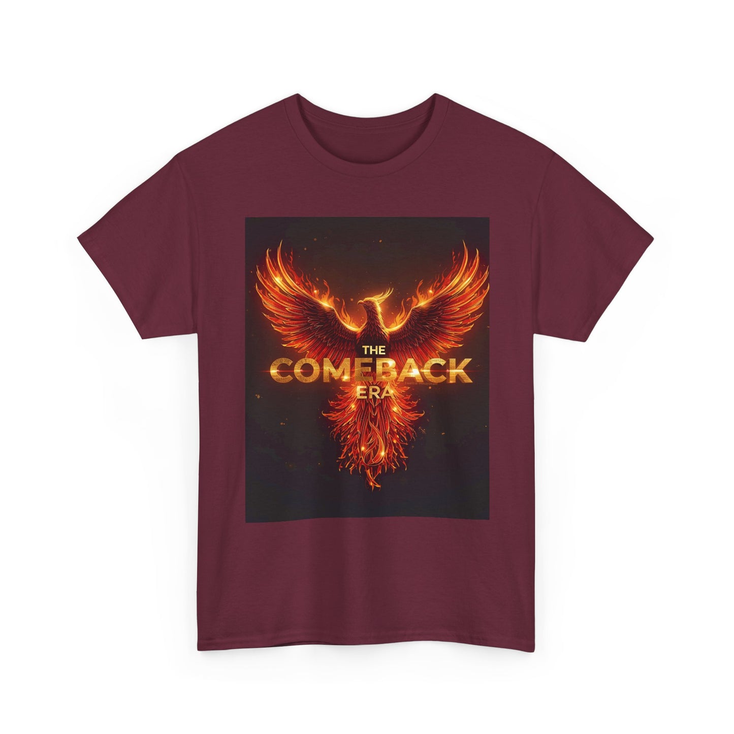 Heavy The Comeback Era, Motivational , Phoenix Design, Casual Wear, Gift For New Beginnings, Trendy Graphic Tee | Trendy Streetwear T-Shi...