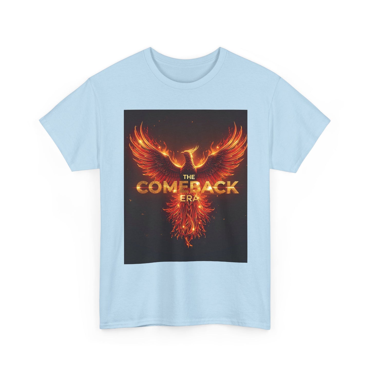 Heavy The Comeback Era, Motivational , Phoenix Design, Casual Wear, Gift For New Beginnings, Trendy Graphic Tee | Trendy Streetwear T-Shi...