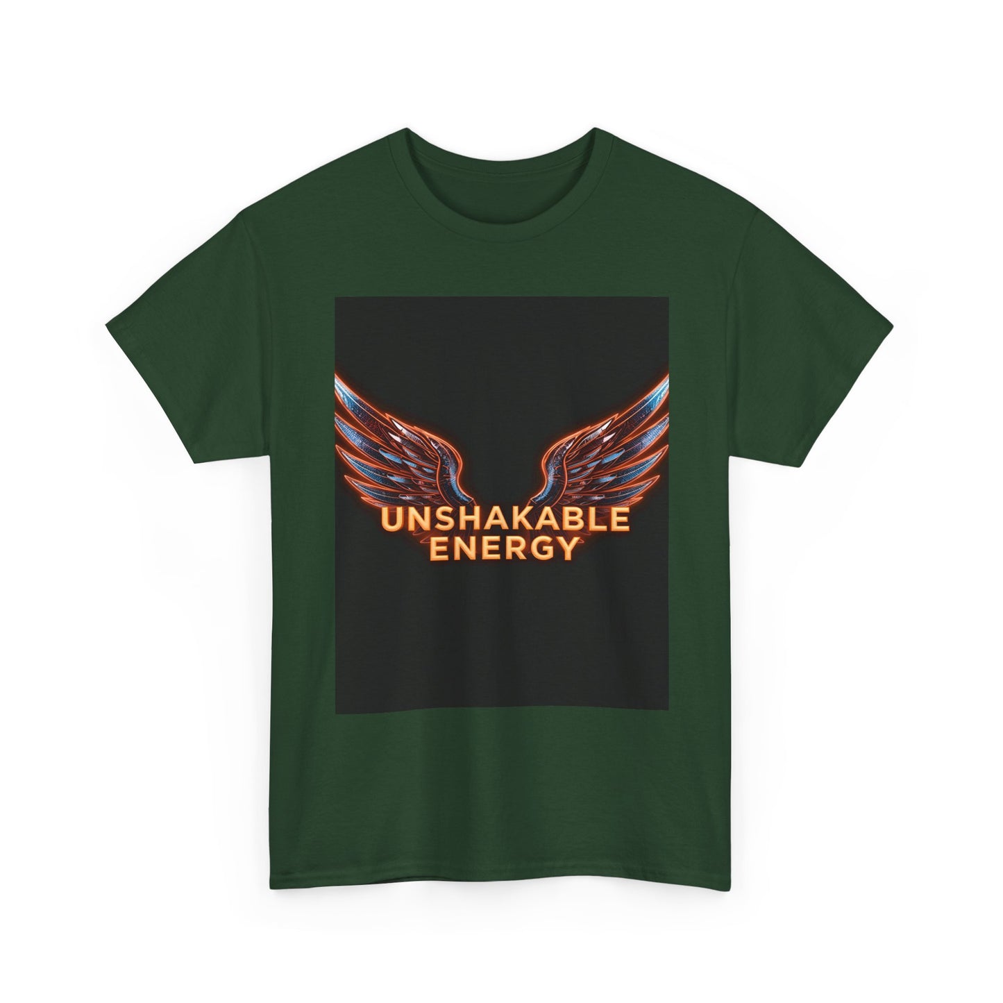 Heavy With 'Unshakable Energy' Design Motivational For Inspiration, Gift For Friends, Casual Wear, Workout [...] Graphic Tee | Trendy Str...