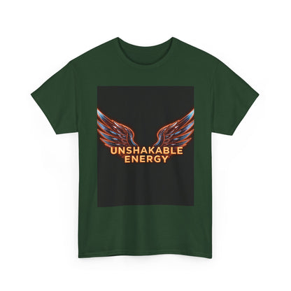 Heavy With 'Unshakable Energy' Design Motivational For Inspiration, Gift For Friends, Casual Wear, Workout [...] Graphic Tee | Trendy Str...