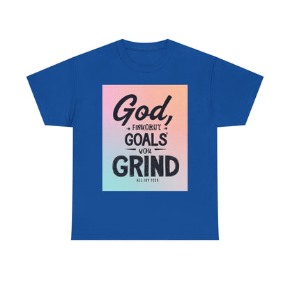 Motivational Graphic 'God, Goals, Grind' Heavy , Inspirational , Everyday Wear, Gift For Dreamers, [...] Graphic Tee | Trendy Streetwear ...