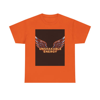 Heavy With 'Unshakable Energy' Design Motivational For Inspiration, Gift For Friends, Casual Wear, Workout [...] Graphic Tee | Trendy Str...