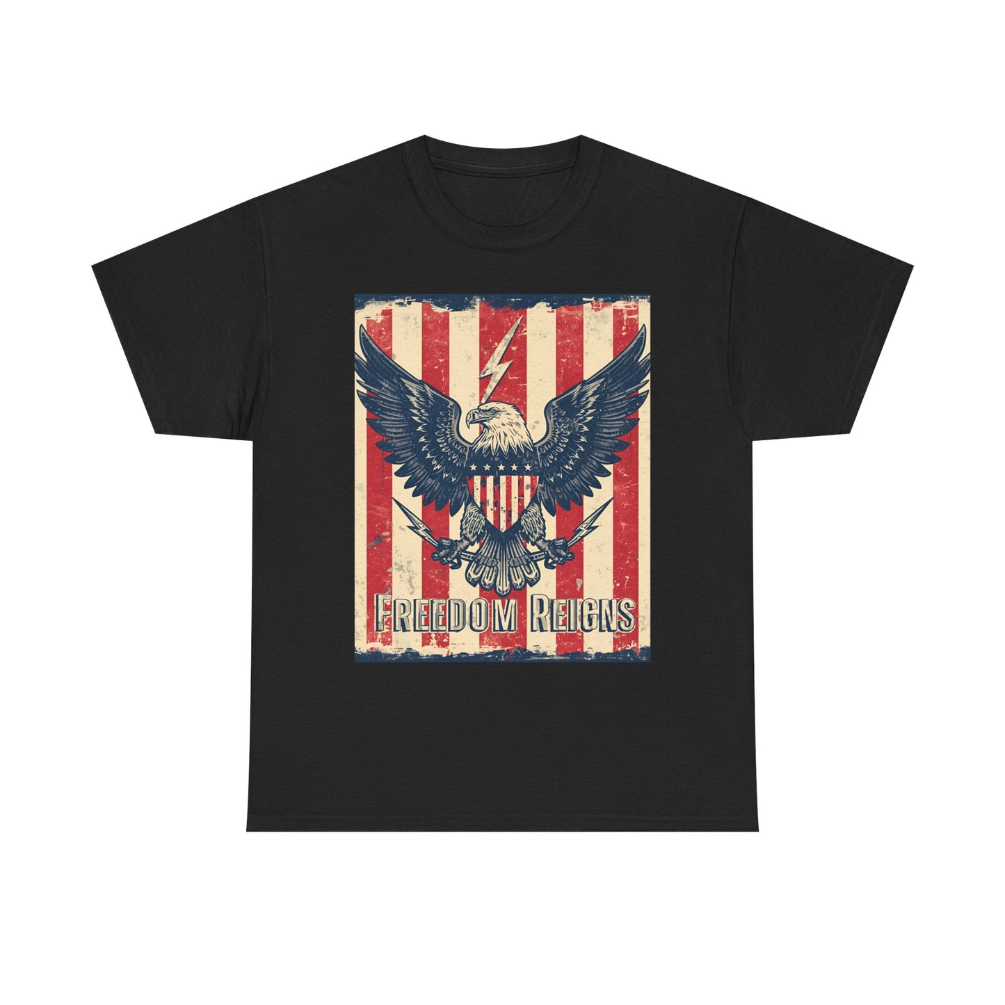 Vintage Freedom Rights Eagle Graphic Tee | Trendy Streetwear T-Shirt | Unisex Cotton Comfort