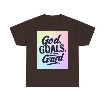 Inspirational Heavy God Goals Festival , Motivational Gift, Casual Wear, Spiritual Graphic Tee | Trendy Streetwear T-Shirt | Unisex Cotto...