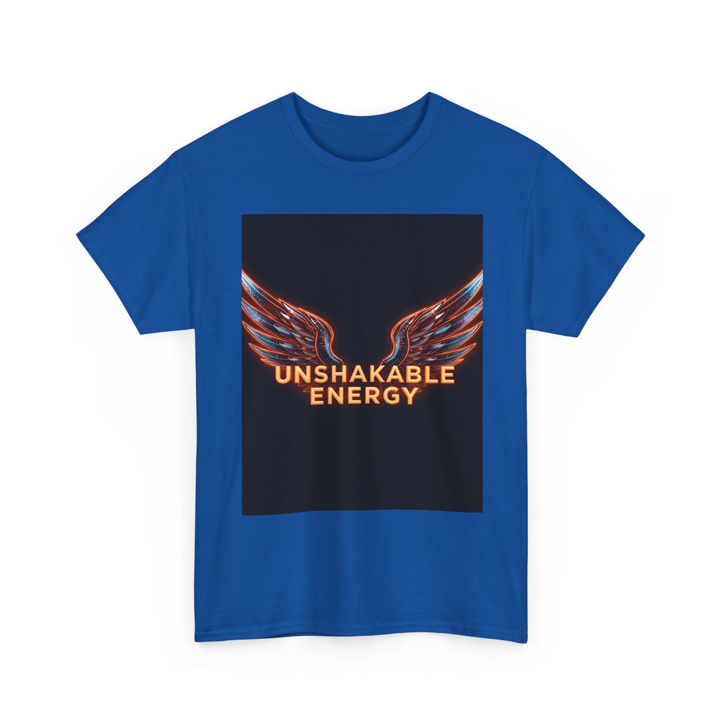 Heavy With 'Unshakable Energy' Design Motivational For Inspiration, Gift For Friends, Casual Wear, Workout [...] Graphic Tee | Trendy Str...