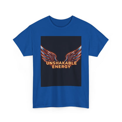 Heavy With 'Unshakable Energy' Design Motivational For Inspiration, Gift For Friends, Casual Wear, Workout [...] Graphic Tee | Trendy Str...