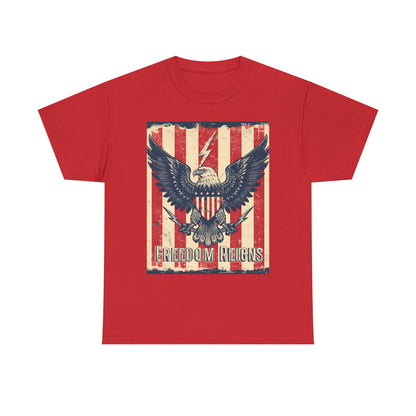 Vintage Freedom Rights Eagle Graphic Tee | Trendy Streetwear T-Shirt | Unisex Cotton Comfort