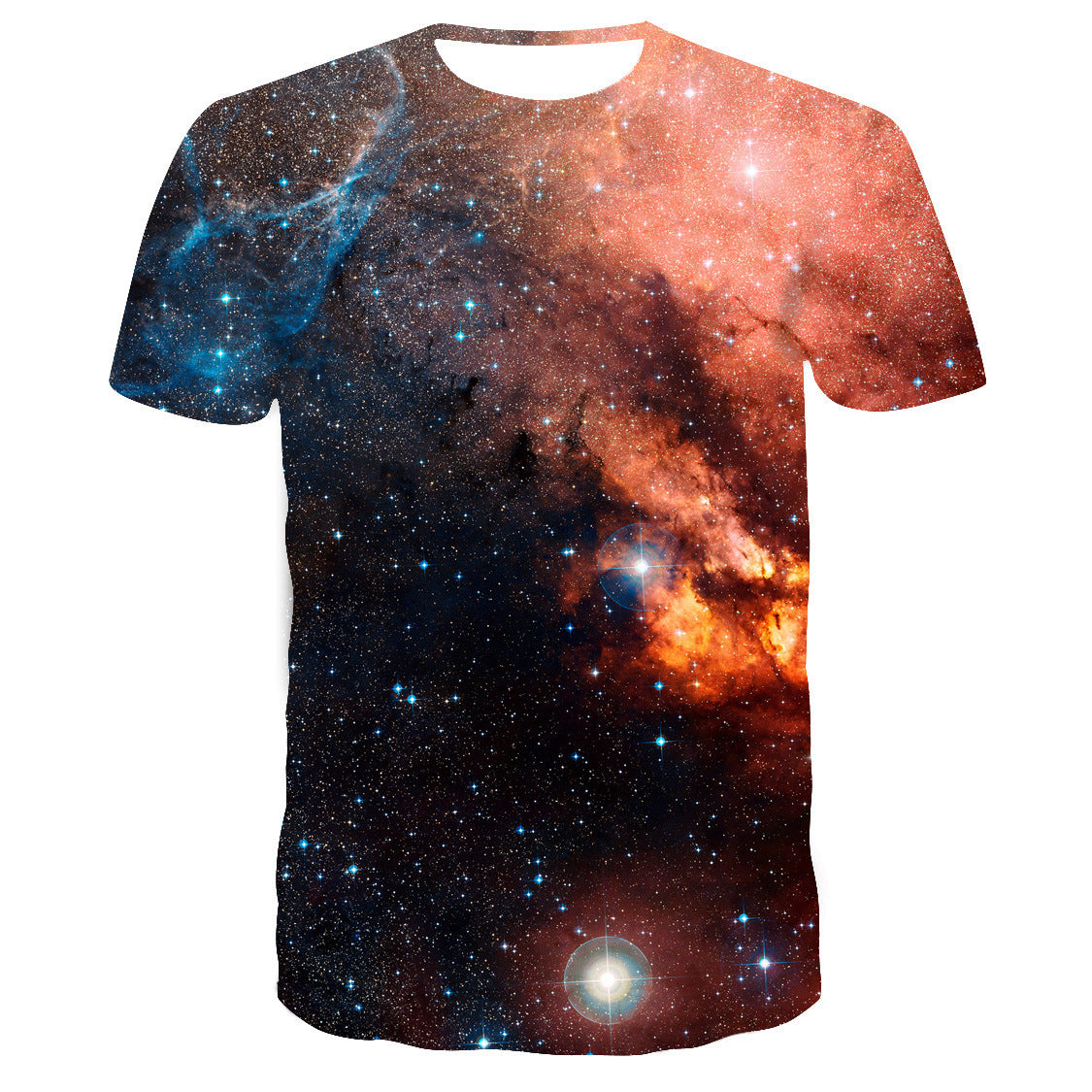 Starry sky print T-shirt
