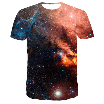 Starry sky print T-shirt