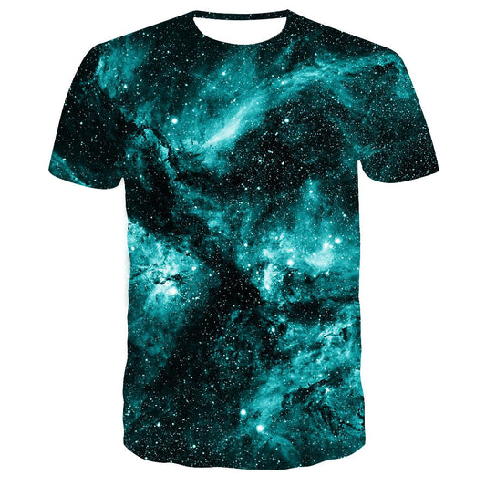 Starry sky print T-shirt