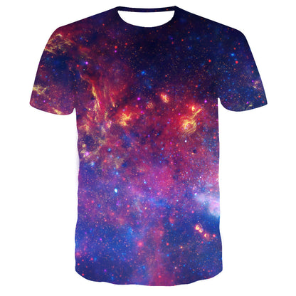 Starry sky print T-shirt