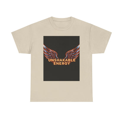 Heavy With 'Unshakable Energy' Design Motivational For Inspiration, Gift For Friends, Casual Wear, Workout [...] Graphic Tee | Trendy Str...