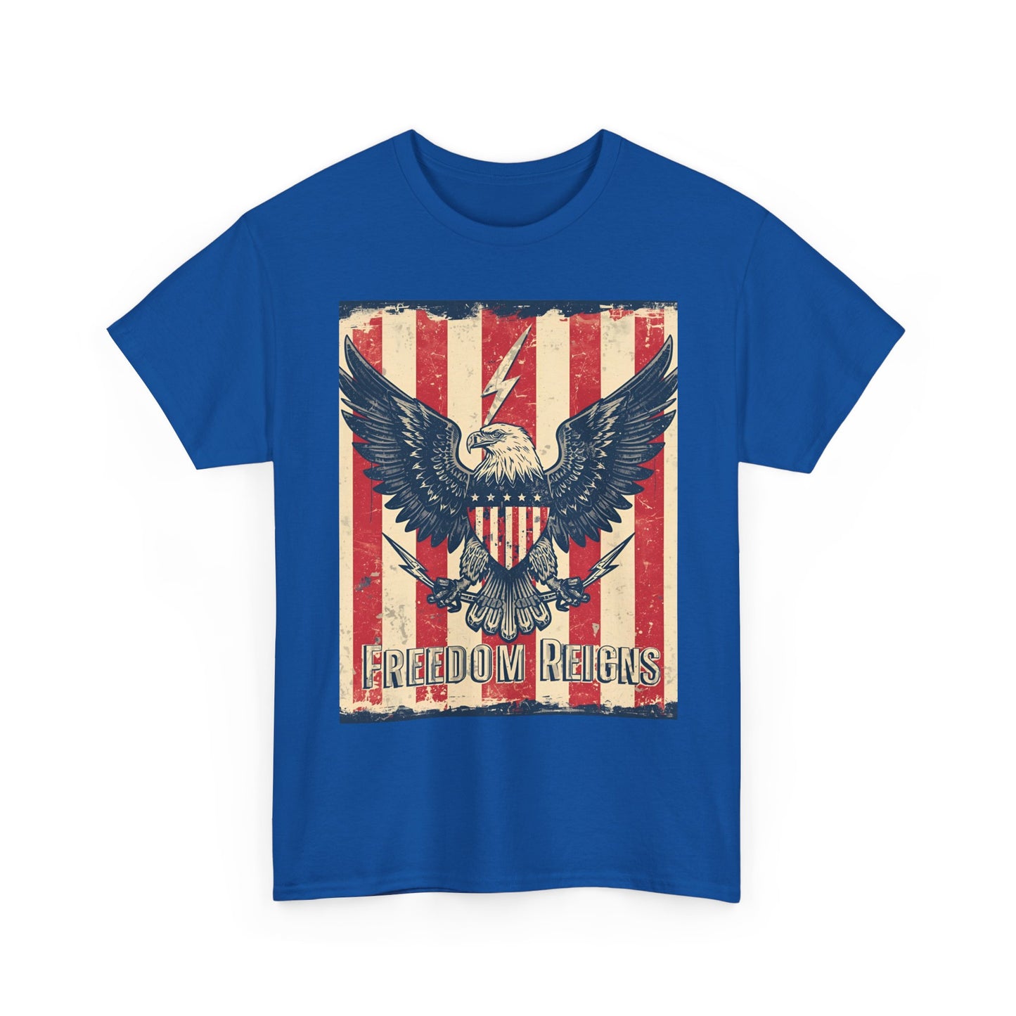 Vintage Freedom Rights Eagle Graphic Tee | Trendy Streetwear T-Shirt | Unisex Cotton Comfort