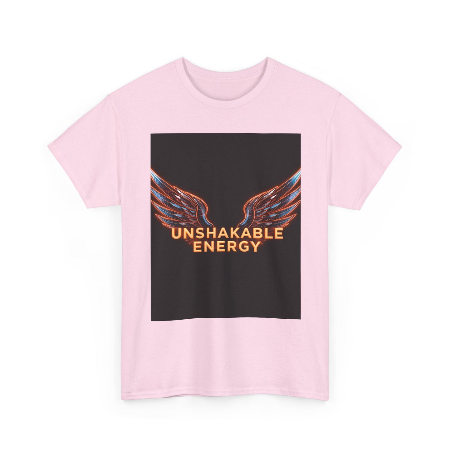 Heavy With 'Unshakable Energy' Design Motivational For Inspiration, Gift For Friends, Casual Wear, Workout [...] Graphic Tee | Trendy Str...