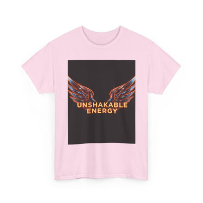 Heavy With 'Unshakable Energy' Design Motivational For Inspiration, Gift For Friends, Casual Wear, Workout [...] Graphic Tee | Trendy Str...