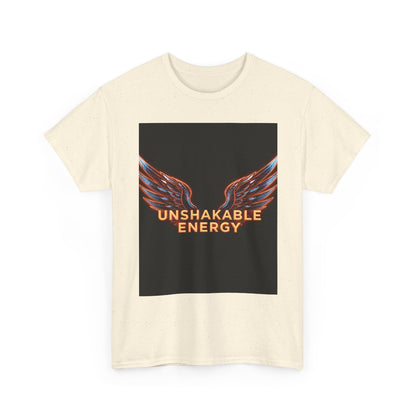 Heavy With 'Unshakable Energy' Design Motivational For Inspiration, Gift For Friends, Casual Wear, Workout [...] Graphic Tee | Trendy Str...