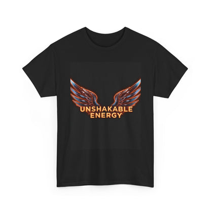 Heavy With 'Unshakable Energy' Design Motivational For Inspiration, Gift For Friends, Casual Wear, Workout [...] Graphic Tee | Trendy Str...