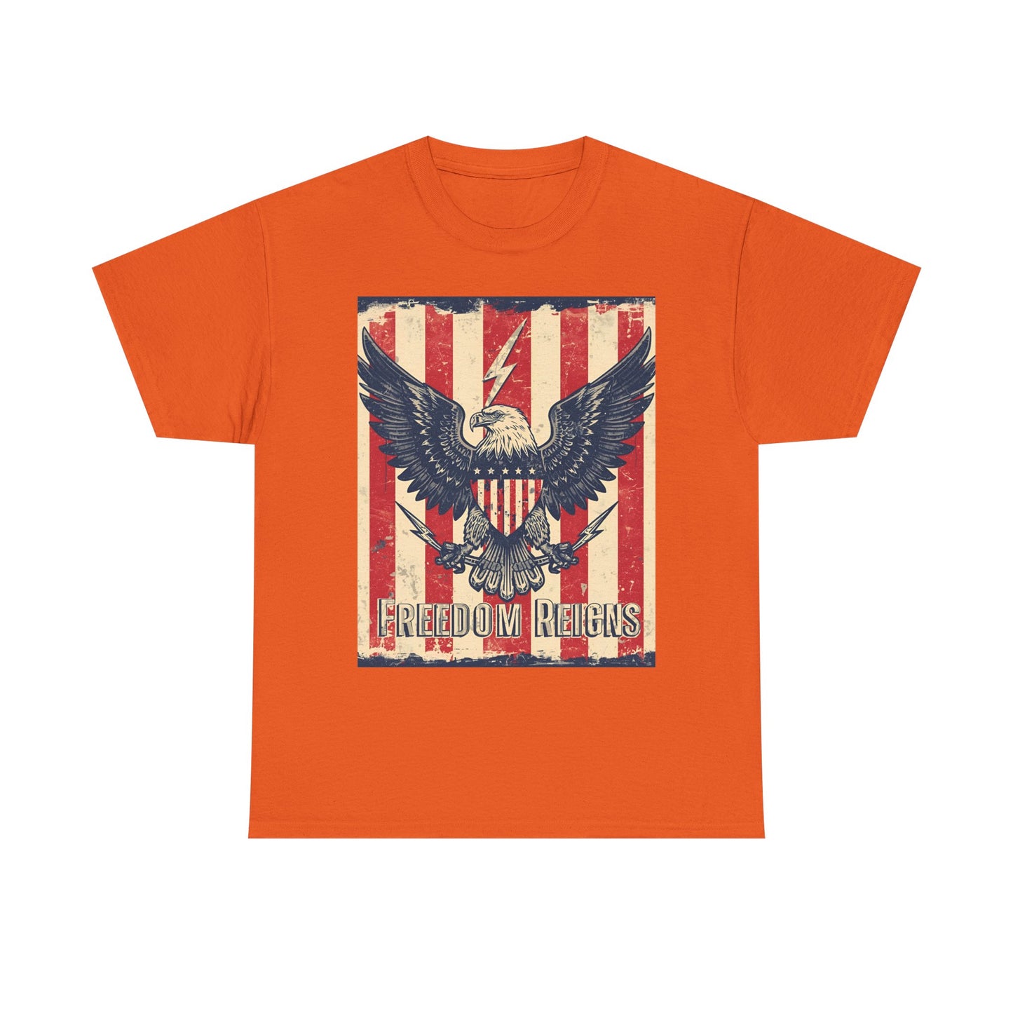 Vintage Freedom Rights Eagle Graphic Tee | Trendy Streetwear T-Shirt | Unisex Cotton Comfort