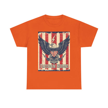 Vintage Freedom Rights Eagle Graphic Tee | Trendy Streetwear T-Shirt | Unisex Cotton Comfort