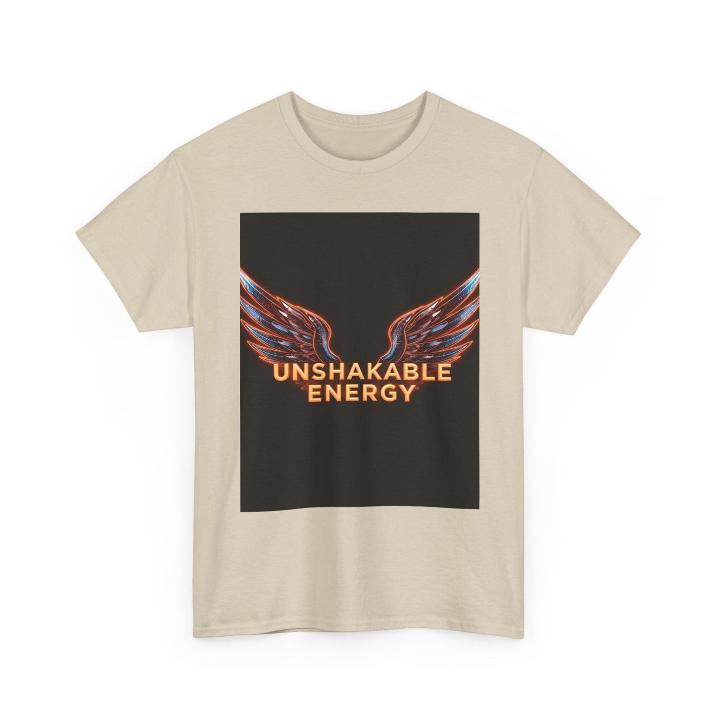 Heavy With 'Unshakable Energy' Design Motivational For Inspiration, Gift For Friends, Casual Wear, Workout [...] Graphic Tee | Trendy Str...