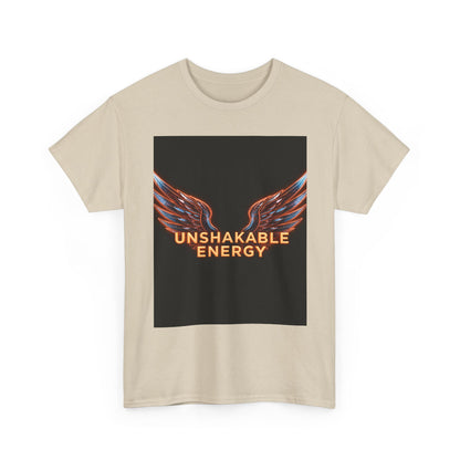 Heavy With 'Unshakable Energy' Design Motivational For Inspiration, Gift For Friends, Casual Wear, Workout [...] Graphic Tee | Trendy Str...