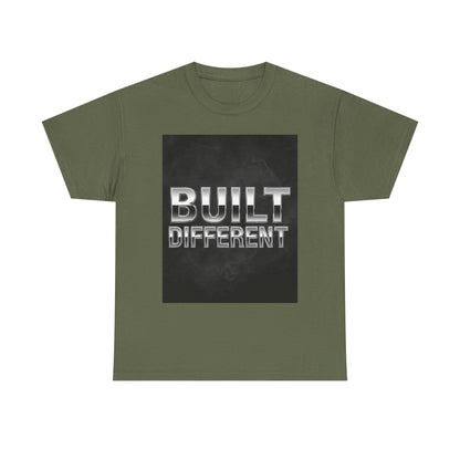 Built Different Heavy , Inspiring Gift, Casual Wear, Workout , Motivational Fashion, Street Style Top Graphic Tee | Trendy Streetwear T-S...
