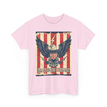 Vintage Freedom Rights Eagle Graphic Tee | Trendy Streetwear T-Shirt | Unisex Cotton Comfort