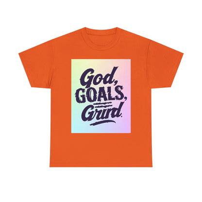 Inspirational Heavy God Goals Festival , Motivational Gift, Casual Wear, Spiritual Graphic Tee | Trendy Streetwear T-Shirt | Unisex Cotto...