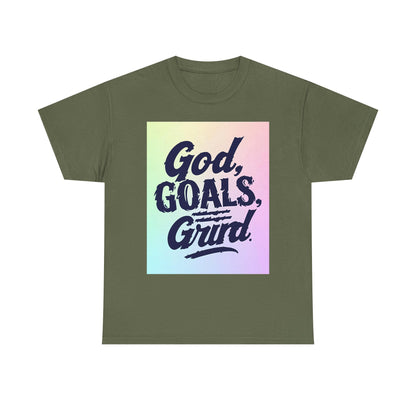 Inspirational Heavy God Goals Festival , Motivational Gift, Casual Wear, Spiritual Graphic Tee | Trendy Streetwear T-Shirt | Unisex Cotto...