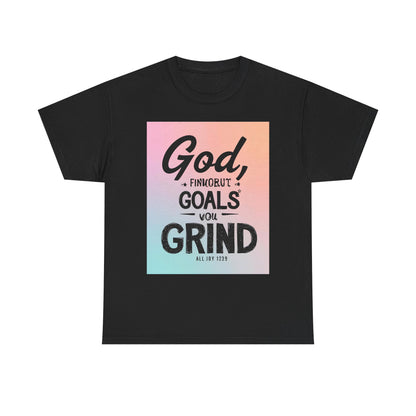 Motivational Graphic 'God, Goals, Grind' Heavy , Inspirational , Everyday Wear, Gift For Dreamers, [...] Graphic Tee | Trendy Streetwear ...