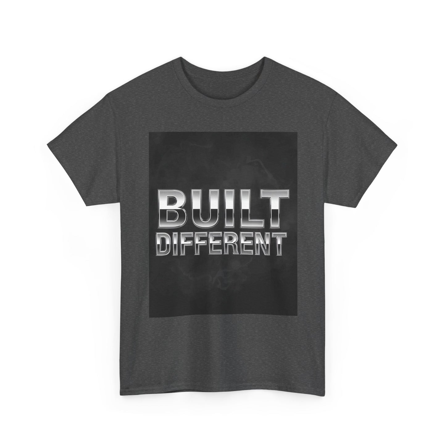 Built Different Heavy , Inspiring Gift, Casual Wear, Workout , Motivational Fashion, Street Style Top Graphic Tee | Trendy Streetwear T-S...