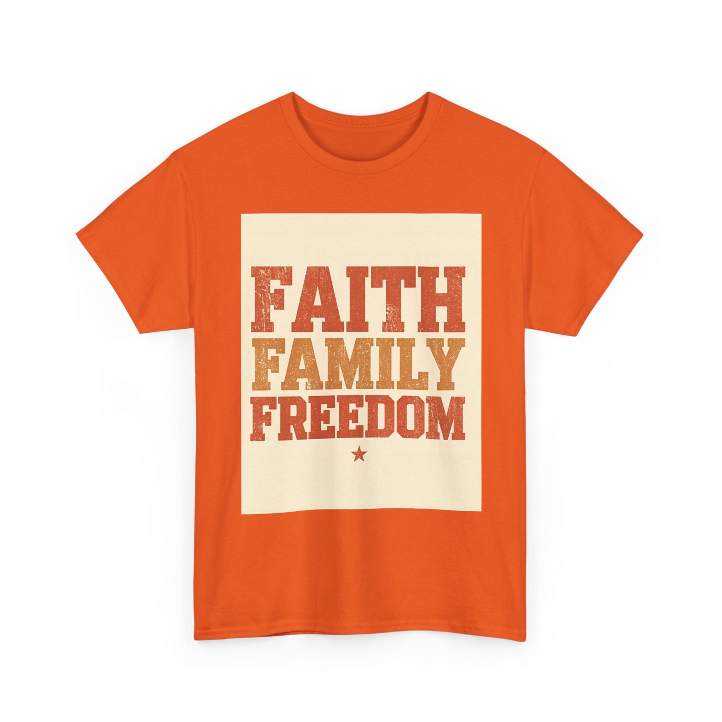 Heavy Faith Family Freedom Graphic , Inspirational , Family Gathering , Casual Wear, Gift For Loved Ones Graphic Tee | Trendy Streetwear ...