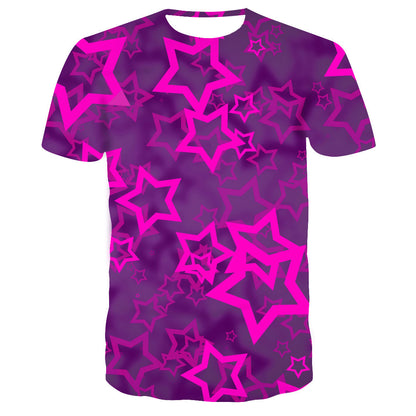 Starry sky print T-shirt