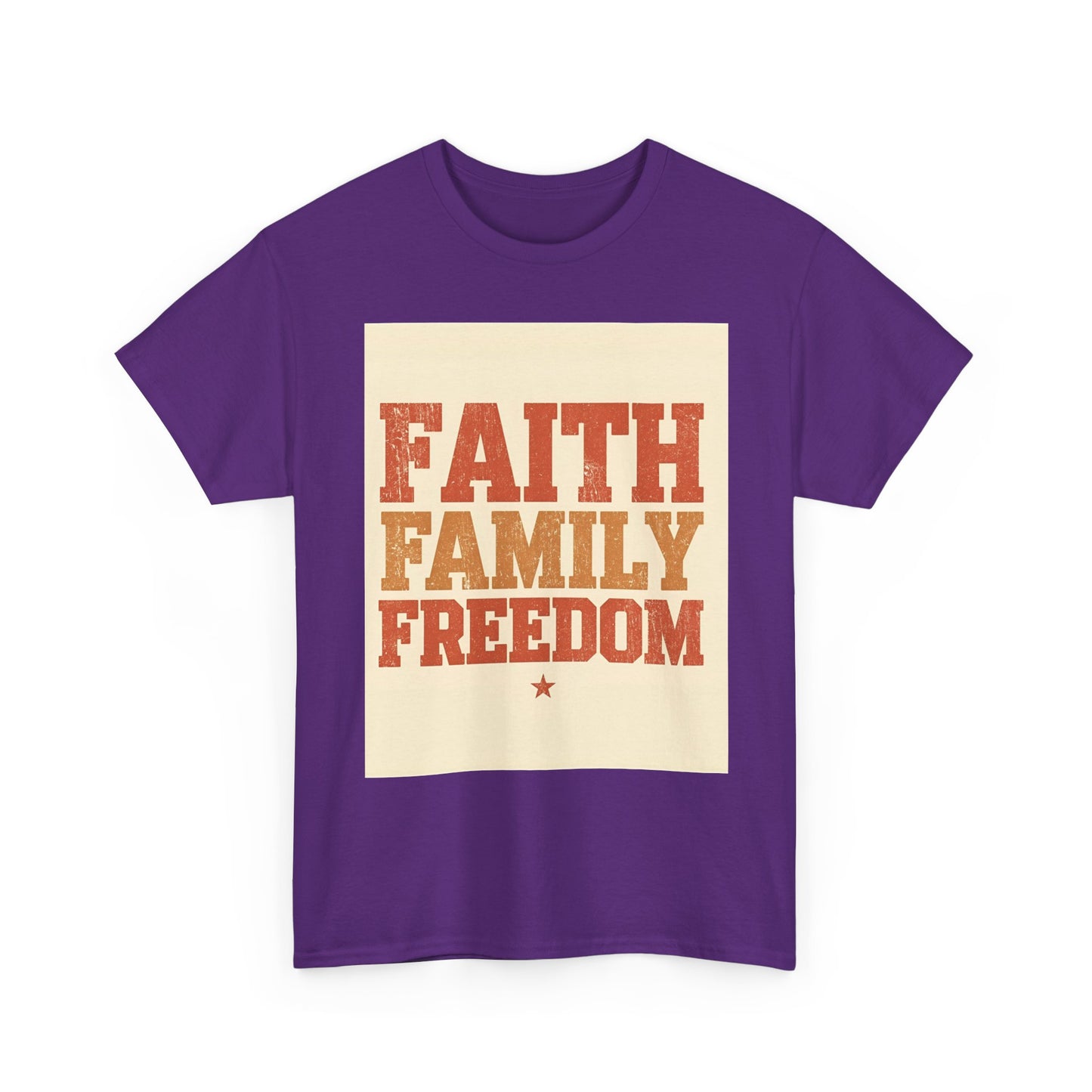 Heavy Faith Family Freedom Graphic , Inspirational , Family Gathering , Casual Wear, Gift For Loved Ones Graphic Tee | Trendy Streetwear ...