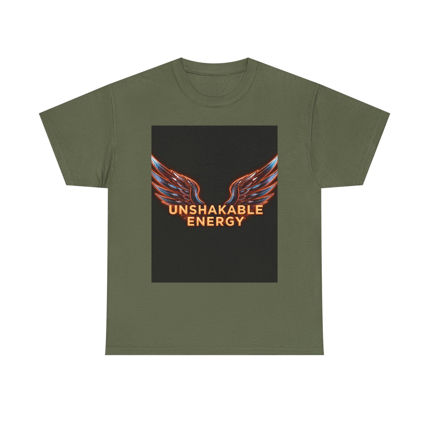 Heavy With 'Unshakable Energy' Design Motivational For Inspiration, Gift For Friends, Casual Wear, Workout [...] Graphic Tee | Trendy Str...
