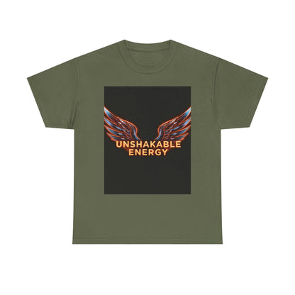 Heavy With 'Unshakable Energy' Design Motivational For Inspiration, Gift For Friends, Casual Wear, Workout [...] Graphic Tee | Trendy Str...