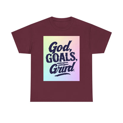 Inspirational Heavy God Goals Festival , Motivational Gift, Casual Wear, Spiritual Graphic Tee | Trendy Streetwear T-Shirt | Unisex Cotto...
