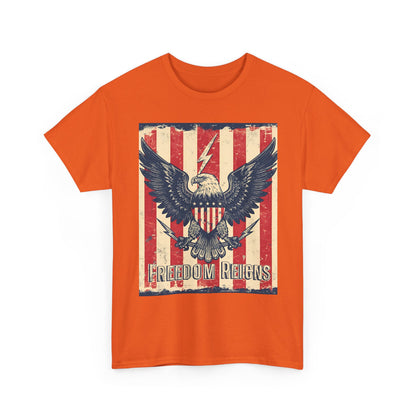 Vintage Freedom Rights Eagle Graphic Tee | Trendy Streetwear T-Shirt | Unisex Cotton Comfort