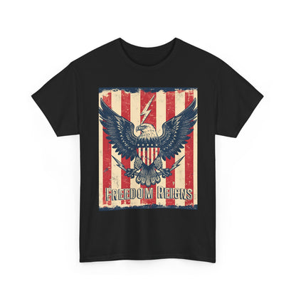 Vintage Freedom Rights Eagle Graphic Tee | Trendy Streetwear T-Shirt | Unisex Cotton Comfort
