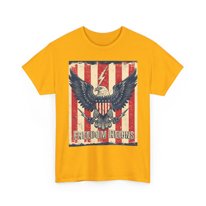 Vintage Freedom Rights Eagle Graphic Tee | Trendy Streetwear T-Shirt | Unisex Cotton Comfort