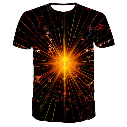 Starry sky print T-shirt