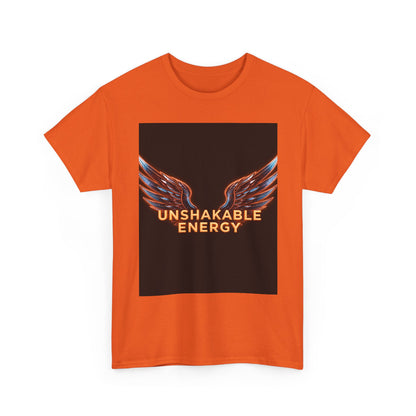 Heavy With 'Unshakable Energy' Design Motivational For Inspiration, Gift For Friends, Casual Wear, Workout [...] Graphic Tee | Trendy Str...