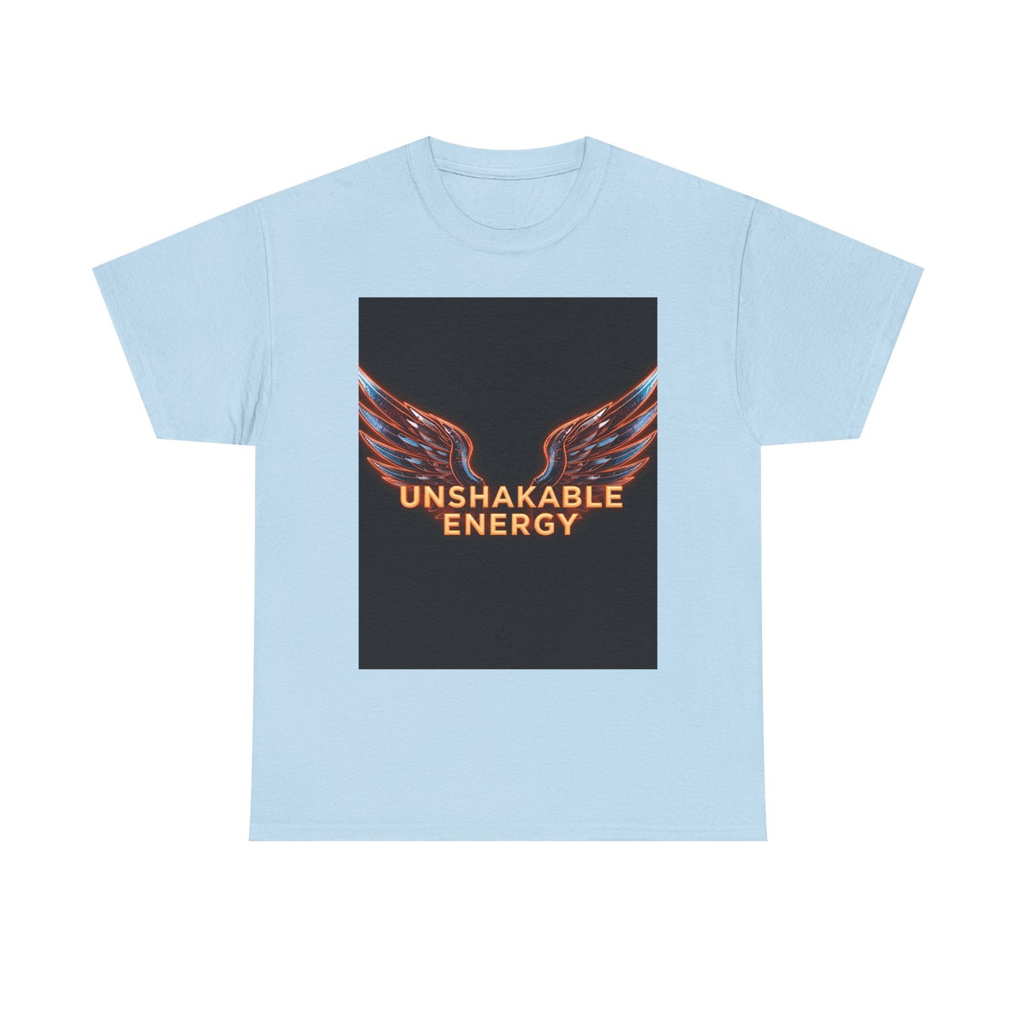 Heavy With 'Unshakable Energy' Design Motivational For Inspiration, Gift For Friends, Casual Wear, Workout [...] Graphic Tee | Trendy Str...