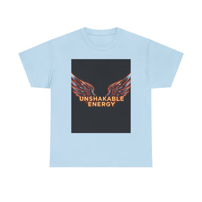 Heavy With 'Unshakable Energy' Design Motivational For Inspiration, Gift For Friends, Casual Wear, Workout [...] Graphic Tee | Trendy Str...